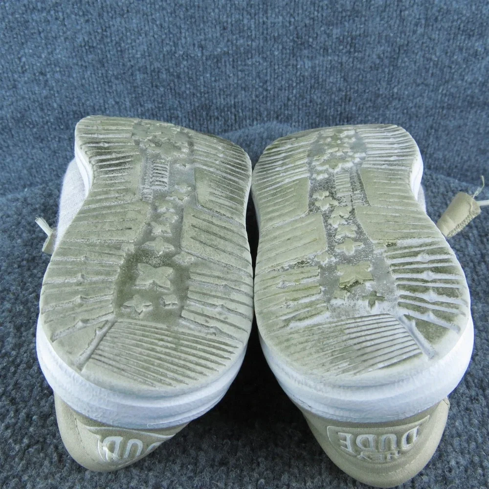 Hey Dude Wally Ascend Woven Ivory Coast‎ Men Slip-On Size 8 Medium Gray Fabric